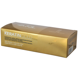 Keratinová maska s tekutým zlatom pre regeneráciu vlasov (10x10 ml)
