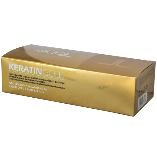 Keratinová maska s tekutým zlatom pre regeneráciu vlasov (10x10 ml) Tahe