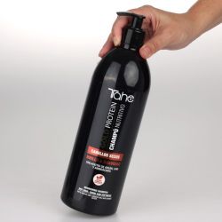 Hydratačný šampón Gold proteín na suché vlasy (1000 ml) s arganovým, ľanovým olejom a aminokyselín