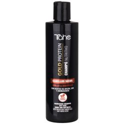 Hydratačný šampón Gold proteín na suché vlasy (300 ml) s arganovým, ľanovým olejom a aminokyselinami TAHE