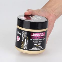 Multifunkčná maska 3 v 1 na farvené vlasy s Gold proteinom a UV filtrom (400 ml) TAHE