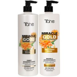 Sada šampon Miracle gold proti krepovateniu (1000 ml)+ maska na jemné vlasy (1000 ml)